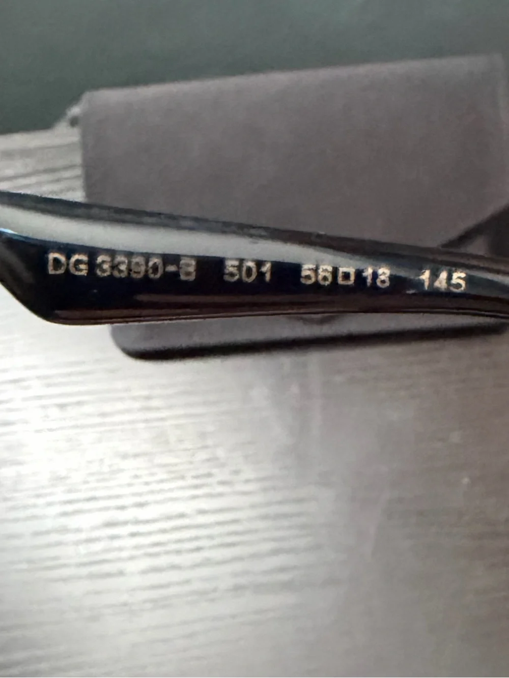 Dolce & Gabbana Black Square Sunglasses with Gold Logo Temples